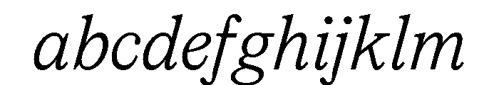 CedratText LightItalic FONT