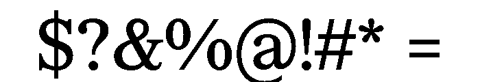 CedratText Medium Font OTHER CHARS