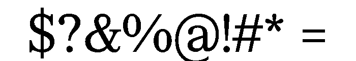 CedratText Regular Font OTHER CHARS