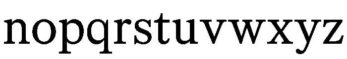 CedratText Regular Font LOWERCASE