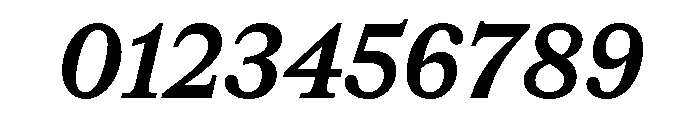 CedratText SemiboldItalic Font OTHER CHARS