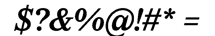 CedratText SemiboldItalic Font OTHER CHARS