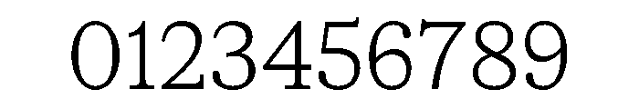 CedratText Thin Font OTHER CHARS