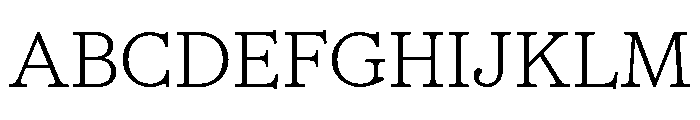 CedratText Thin Font UPPERCASE