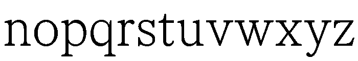 CedratText Thin Font LOWERCASE