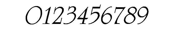 Celtic RegularItalic Font OTHER CHARS