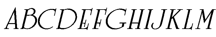 Celtic RegularItalic Font UPPERCASE