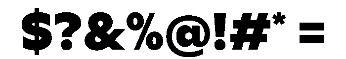 Ceno Black Instance Font OTHER CHARS