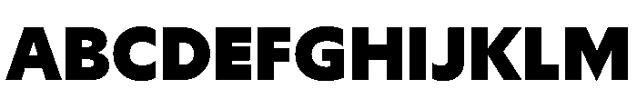 Ceno Black Instance Font UPPERCASE