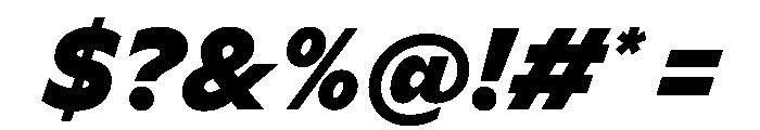 Ceno BlackItalic Instance Font OTHER CHARS