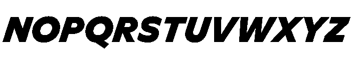 Ceno BlackItalic Instance Font UPPERCASE