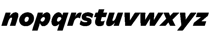Ceno BlackItalic Instance Font LOWERCASE