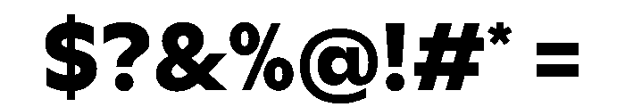 Ceno Bold Instance Font OTHER CHARS