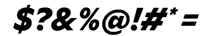 Ceno BoldItalic Instance Font OTHER CHARS