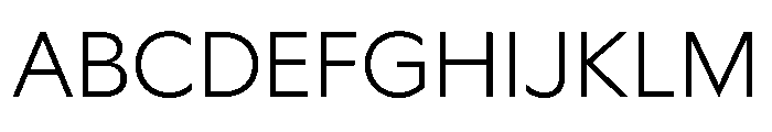 Ceno Extralight Instance Font UPPERCASE