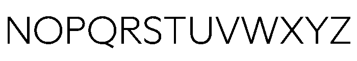 Ceno Extralight Instance Font UPPERCASE
