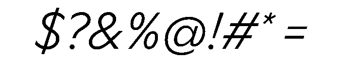 Ceno ExtralightItalic Instance 5e55bd00 Font OTHER CHARS