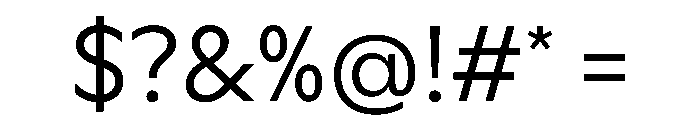 Ceno Light Instance Font OTHER CHARS