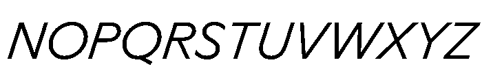 Ceno LightItalic Instance 306a4667 Font UPPERCASE