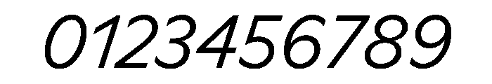 Ceno LightItalic Instance Font OTHER CHARS