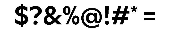 Ceno Medium Instance Font OTHER CHARS