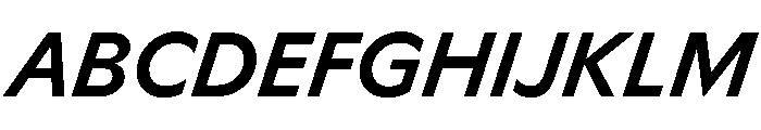 Ceno MediumItalic Instance Font UPPERCASE