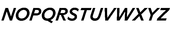 Ceno MediumItalic Instance Font UPPERCASE