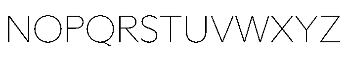 Ceno Thin Instance Font UPPERCASE
