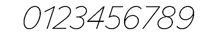 Ceno ThinItalic Instance 39077067 Font OTHER CHARS