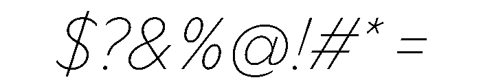 Ceno ThinItalic Instance 39077067 Font OTHER CHARS