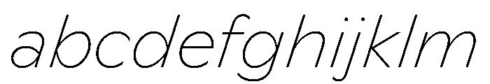 Ceno ThinItalic Instance FONT