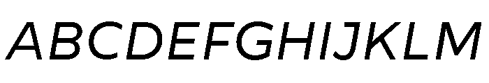 CentraleSans BookItalic Font UPPERCASE
