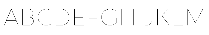 CentraleSans Hairline Font UPPERCASE