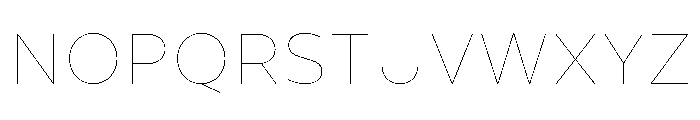 CentraleSans Hairline Font UPPERCASE