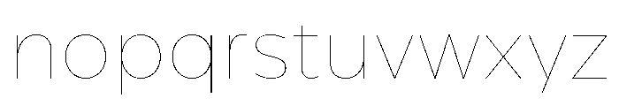 CentraleSans Hairline Font LOWERCASE