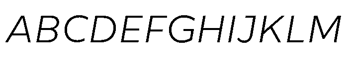 CentraleSans LightItalic Font UPPERCASE
