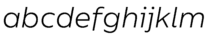 CentraleSans LightItalic FONT