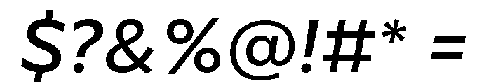 CentraleSans MediumItalic Font OTHER CHARS