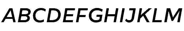 CentraleSans MediumItalic Font UPPERCASE