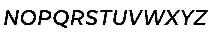 CentraleSans MediumItalic Font UPPERCASE