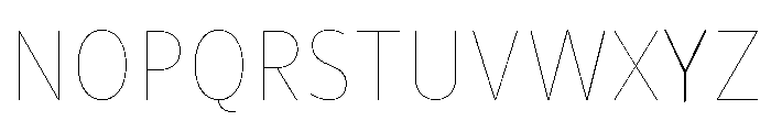 CentraleSansCnd Hairline Font UPPERCASE