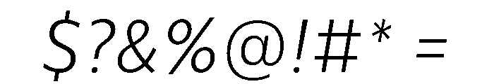 CentraleSansCnd LightItalic Font OTHER CHARS