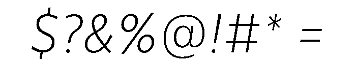 CentraleSansCnd XLightItalic Font OTHER CHARS