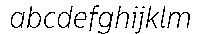 CentraleSansCnd XLightItalic FONT