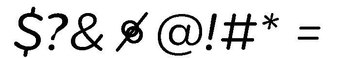 CentraleSansRnd BookItalic Font OTHER CHARS