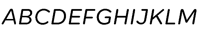 CentraleSansRnd BookItalic Font UPPERCASE