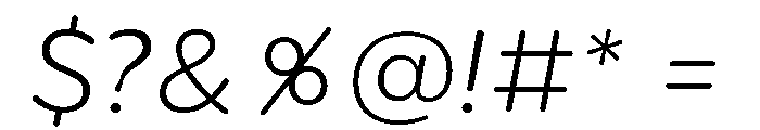 CentraleSansRnd LightItalic Font OTHER CHARS