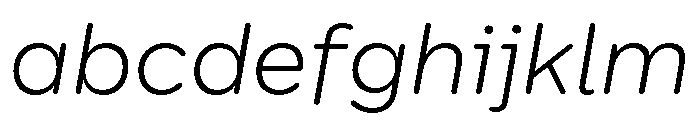 CentraleSansRnd LightItalic FONT