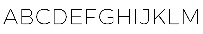 CentraleSansRnd Thin Font UPPERCASE