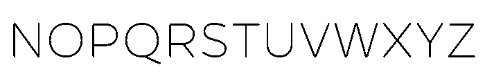 CentraleSansRnd Thin Font UPPERCASE